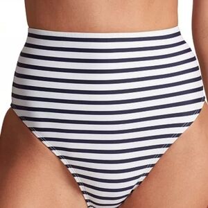 Ralph Lauren Navy and White Striped Bikini Bottoms